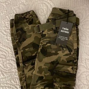 Twin Sisters camouflage joggers